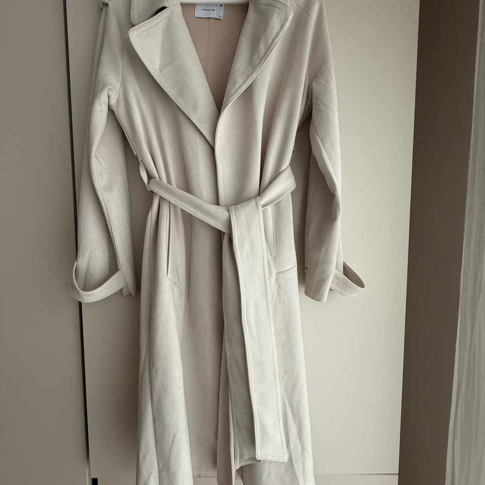 Reserved Cream Trench Coat